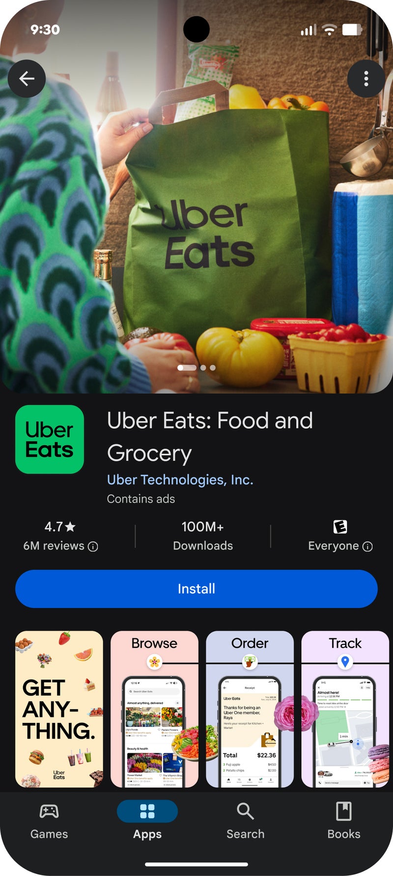 Visual Headline - Uber Eats