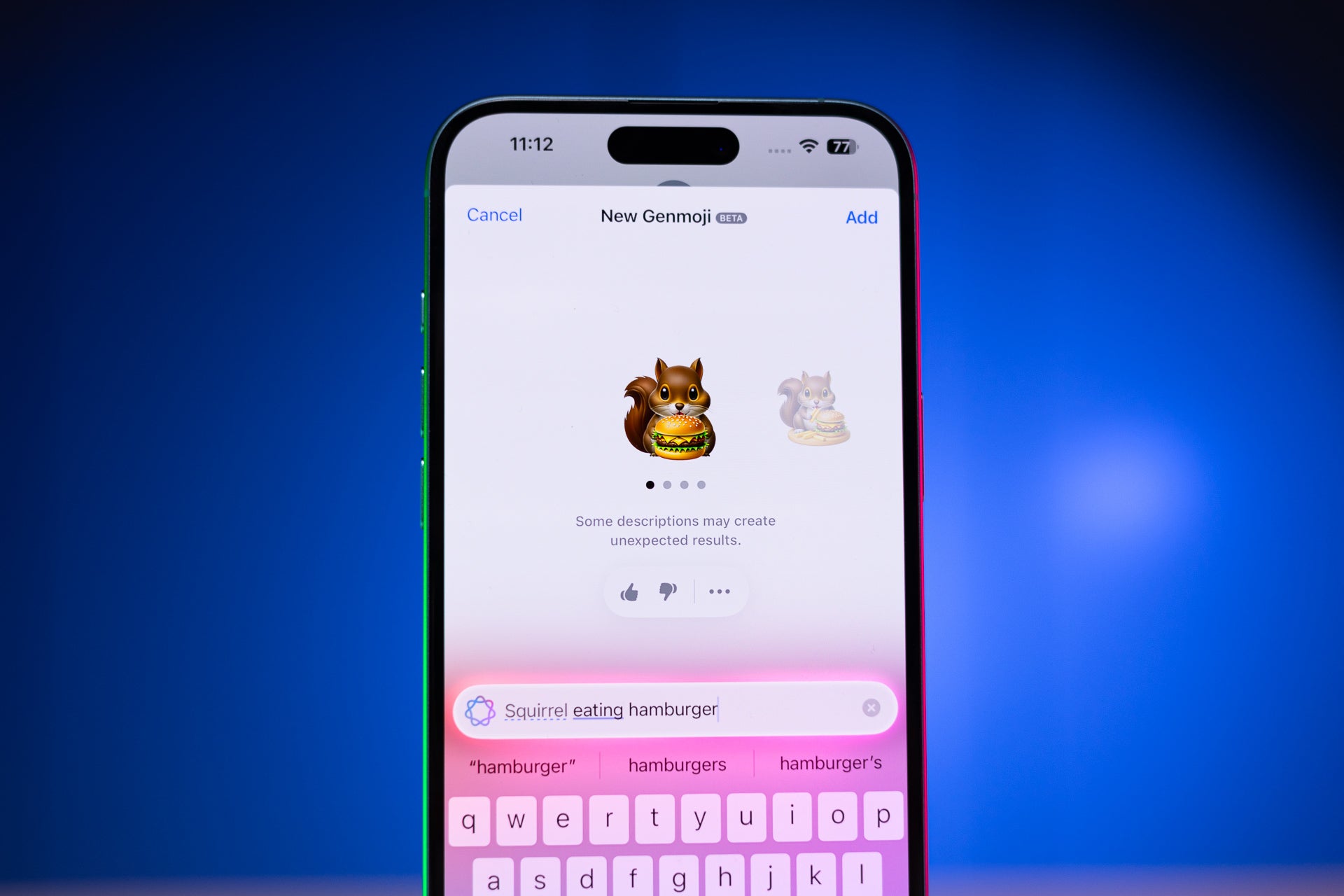 Genmoji was one of the highlight Apple Intelligence features. | Image Credit - PhoneArena - Samsung may let you replace Gemini on One UI 8.5 and choose another AI to answer your questions