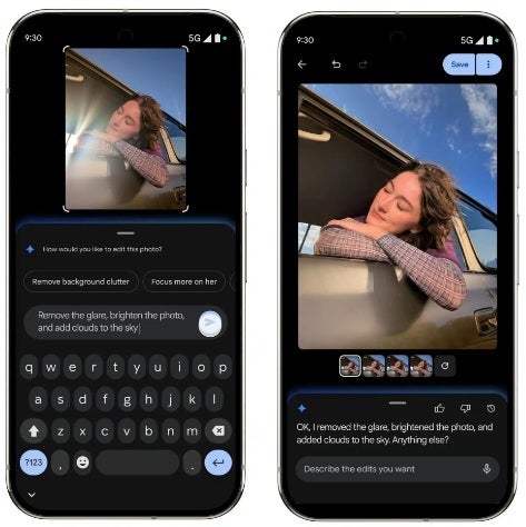 Using Help me edit feature to improve a photo. | Image credit-Google - Exclusive Pixel 10 feature is coming to all Android phones