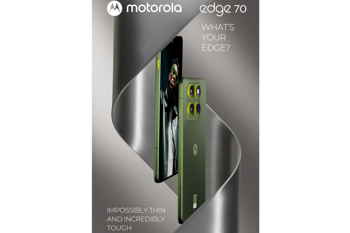 Leaked Motorola Edge 70 promotional image