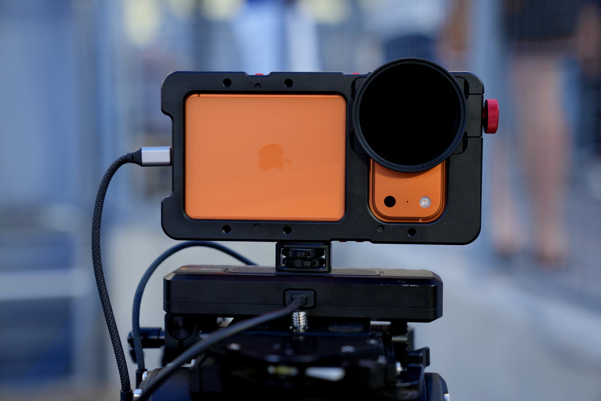 iPhone 17 Pro used to capture a live game broadcast