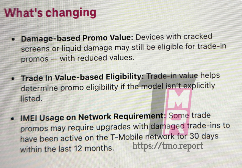 T-Mobile trade in broken damaged devices