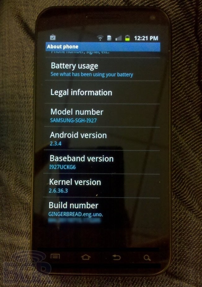 The Kernel shown on this Samsung side slider is actually a Honeycomb Kernel - Leaked Samsung side slider for AT&amp;T is not the Galaxy S II