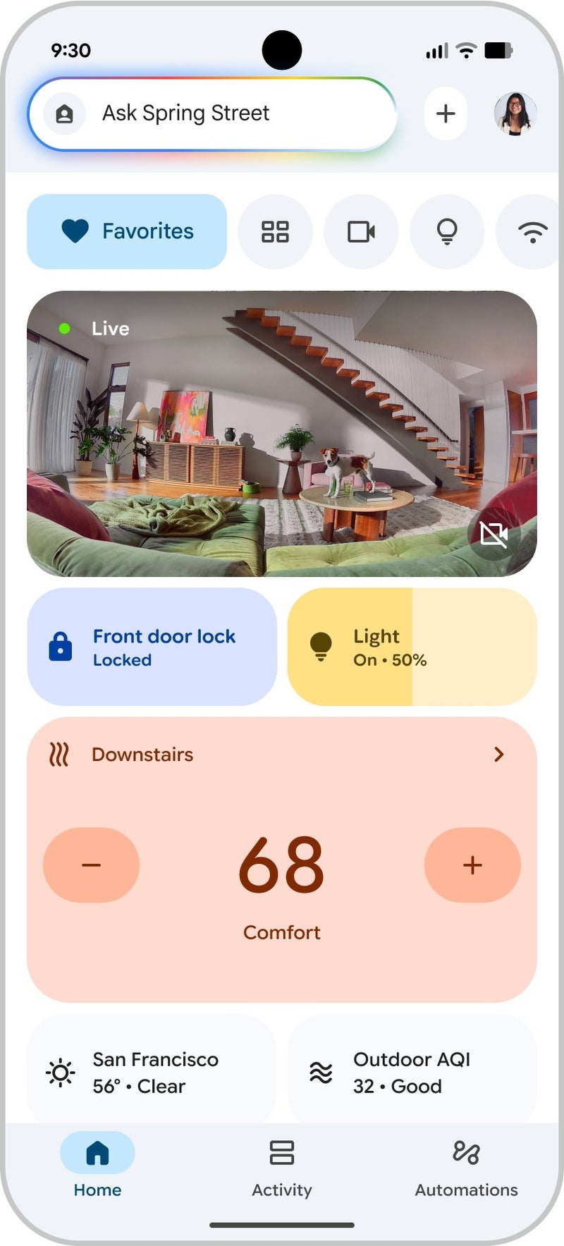 Google Home app redesign