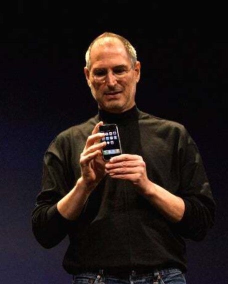Steve Jobs introduces the iPhone in 2007.