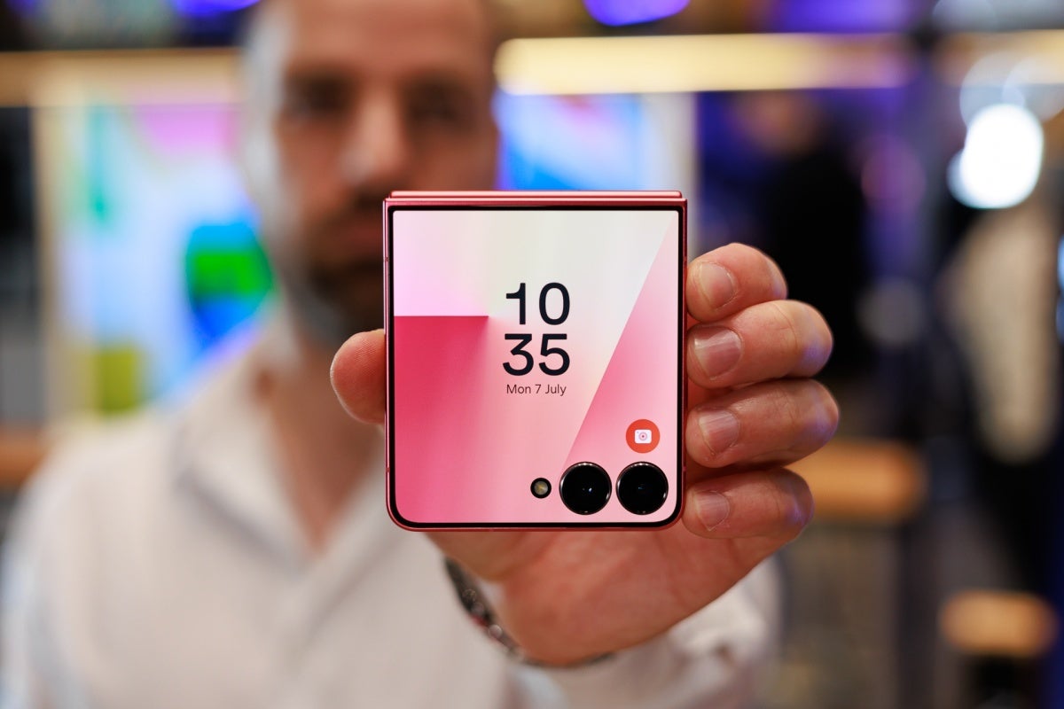 That's one of the biggest cover screens on a flip phone right now. | Image Credit -- PhoneArena - If you skipped Prime Day, Samsung's Galaxy Z Flip 7 can still be yours at up to $300 off