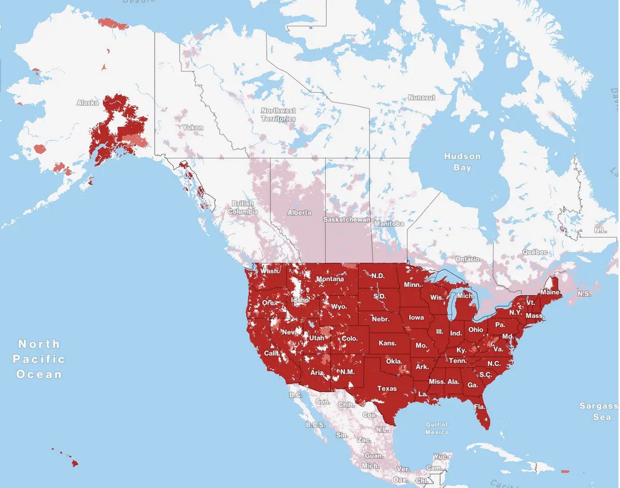 Verizon's coverage map. | Image Credit - Verizon - Verizon vs Mint Mobile: plan prices, phones, and network coverage