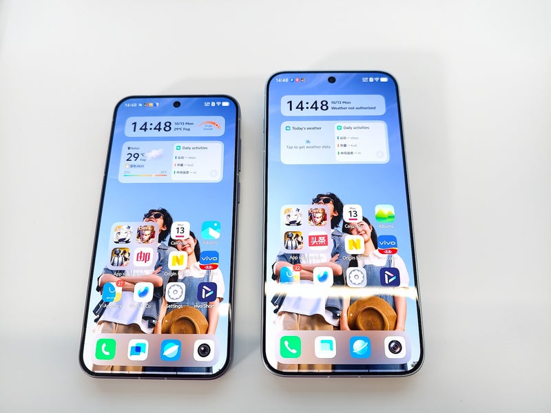 Vivo X300 (left) and Vivo X300 Pro (right)