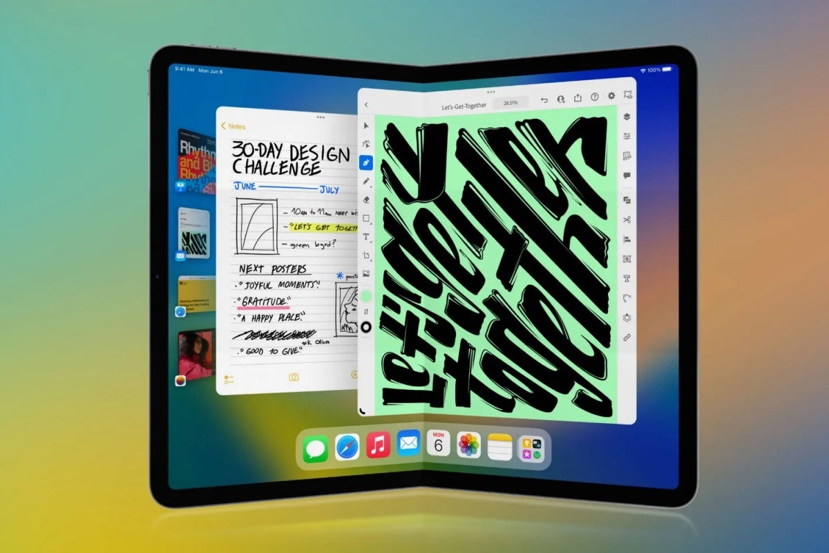 Foldable iPad concept