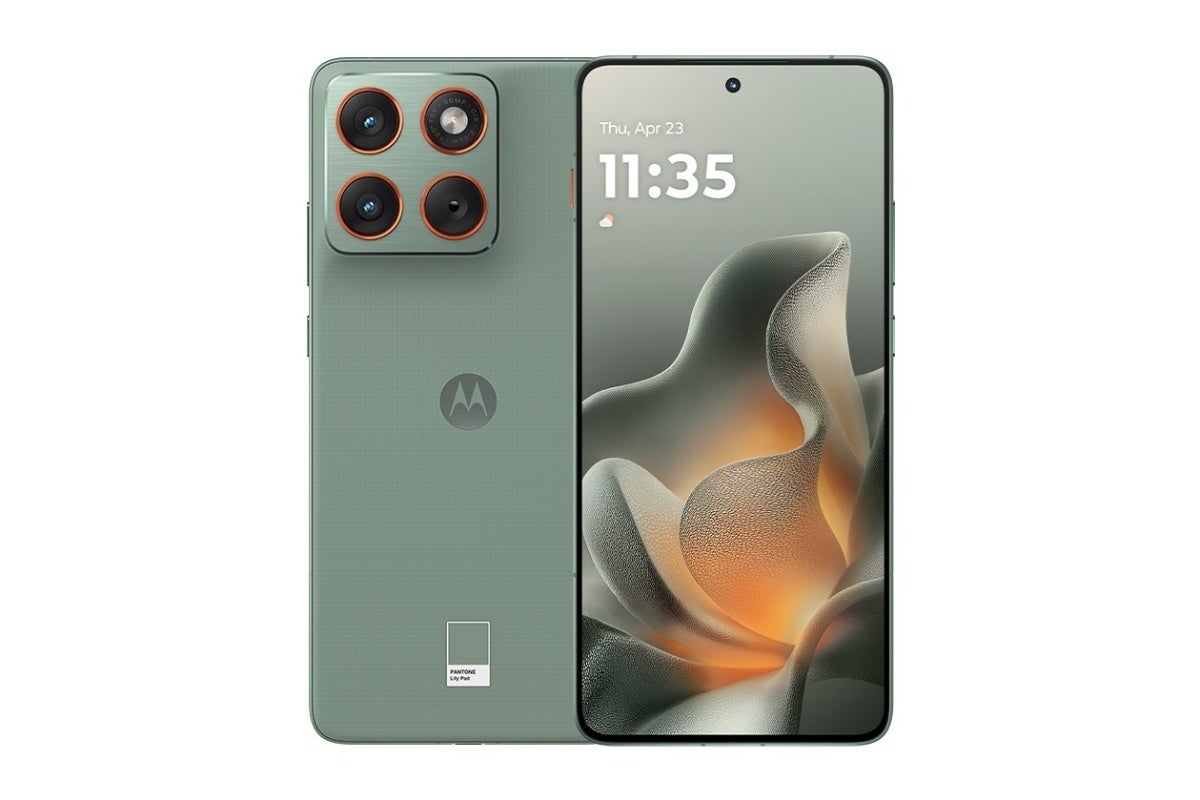 Official Moto X70 Air image in Lily Pad color