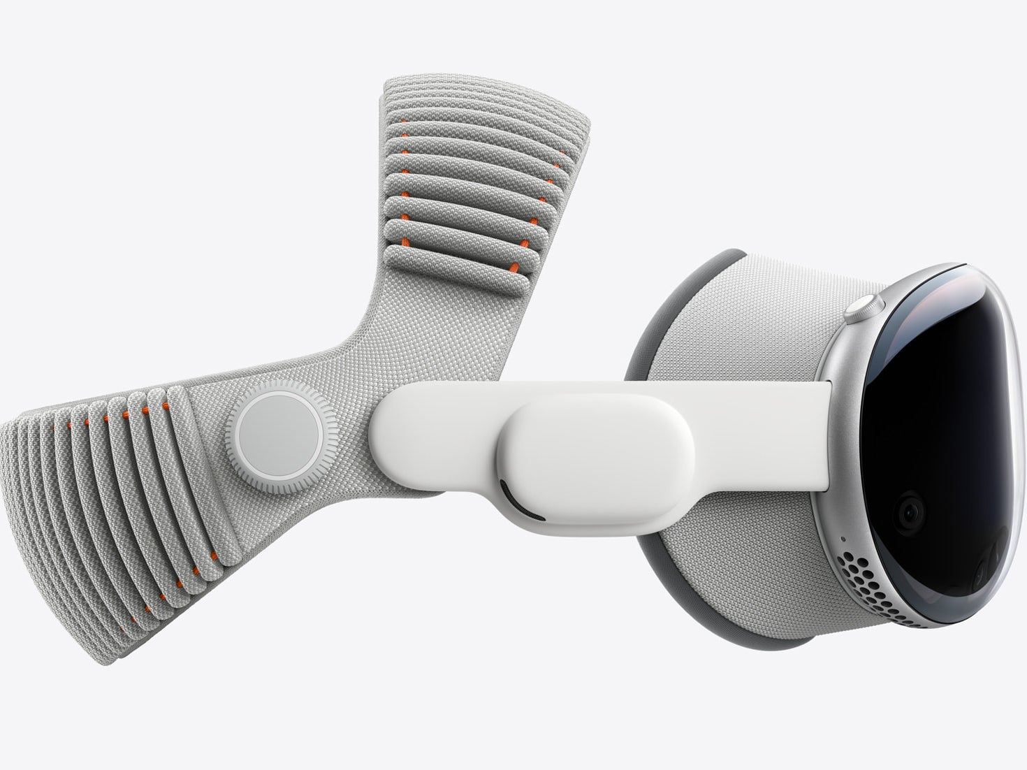 Viewing the Apple Vision Pro Dual Knit Band from the side