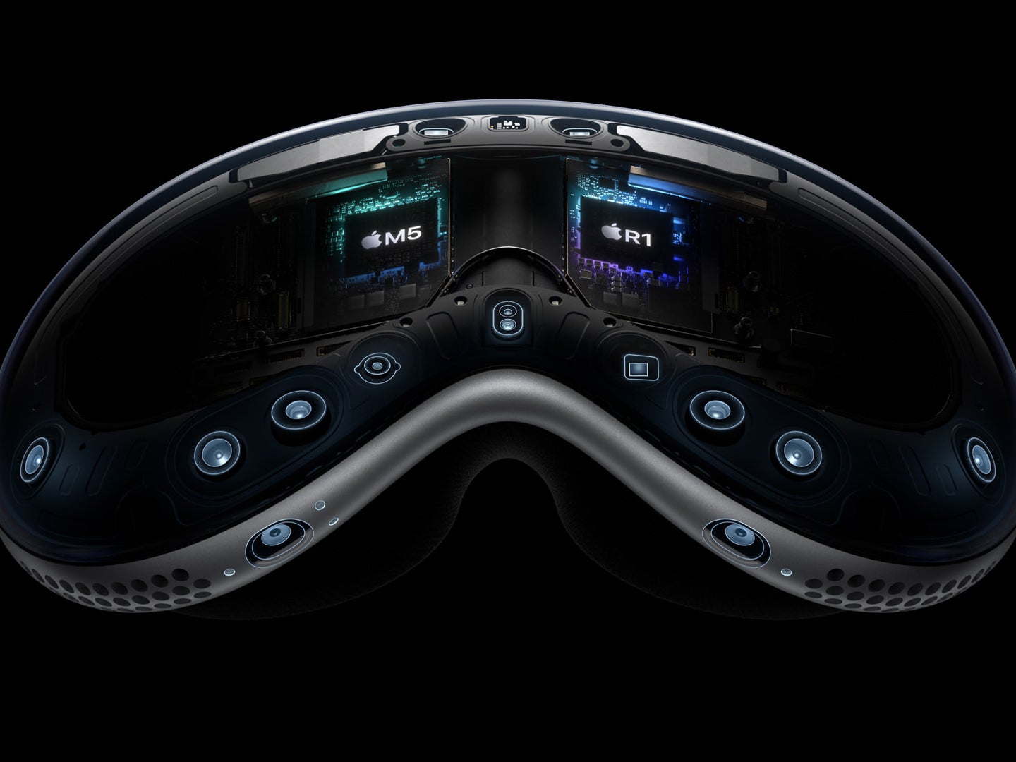 Apple Vision Pro M5 and R1 chips inside the headset
