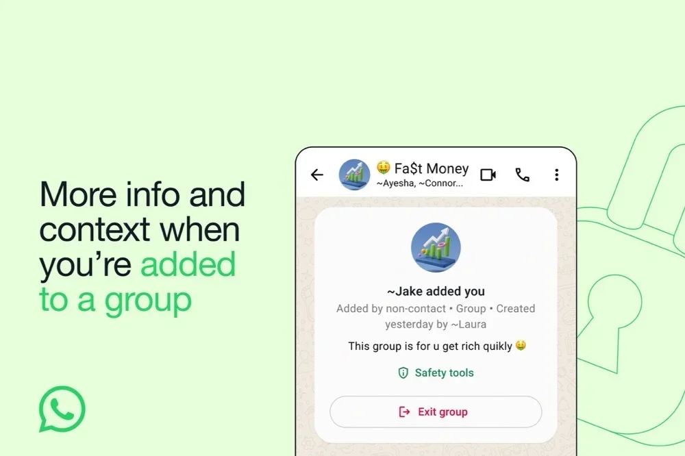 WhatsApp's context cards allows user to quickly leave a group they've been recently added to. | Image credit – Meta - Meta will fight spam on WhatsApp by restricting how many people can ghost you