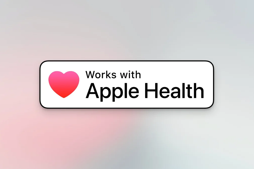 Image depicting the &amp;quot;Works with Apple Health&amp;quot; label