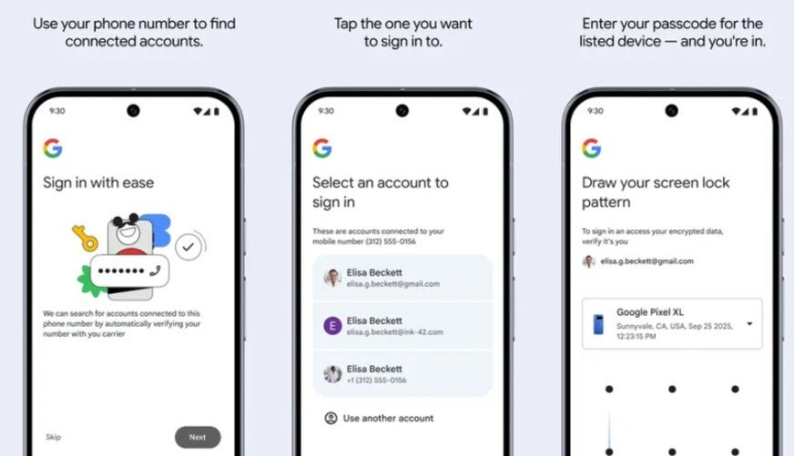 Google&amp;#039;s Sign in with mobile feature uses your phone number to sign in.
