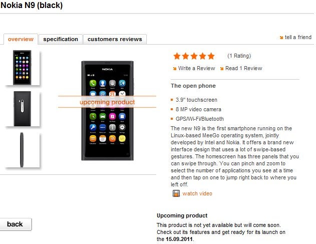Nokia N9 release date pushed to mid-September?
