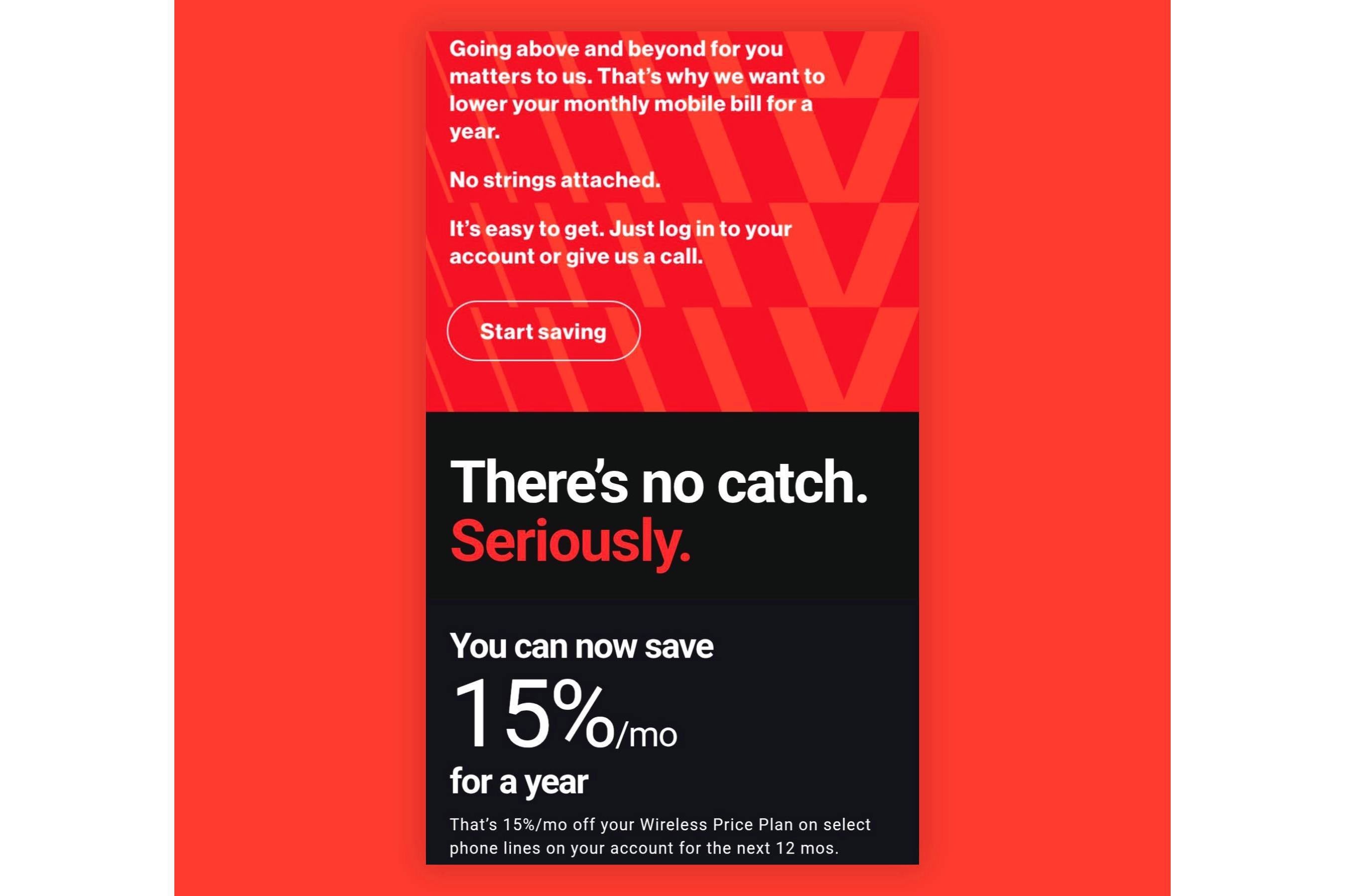 verizon loyalty discount email
