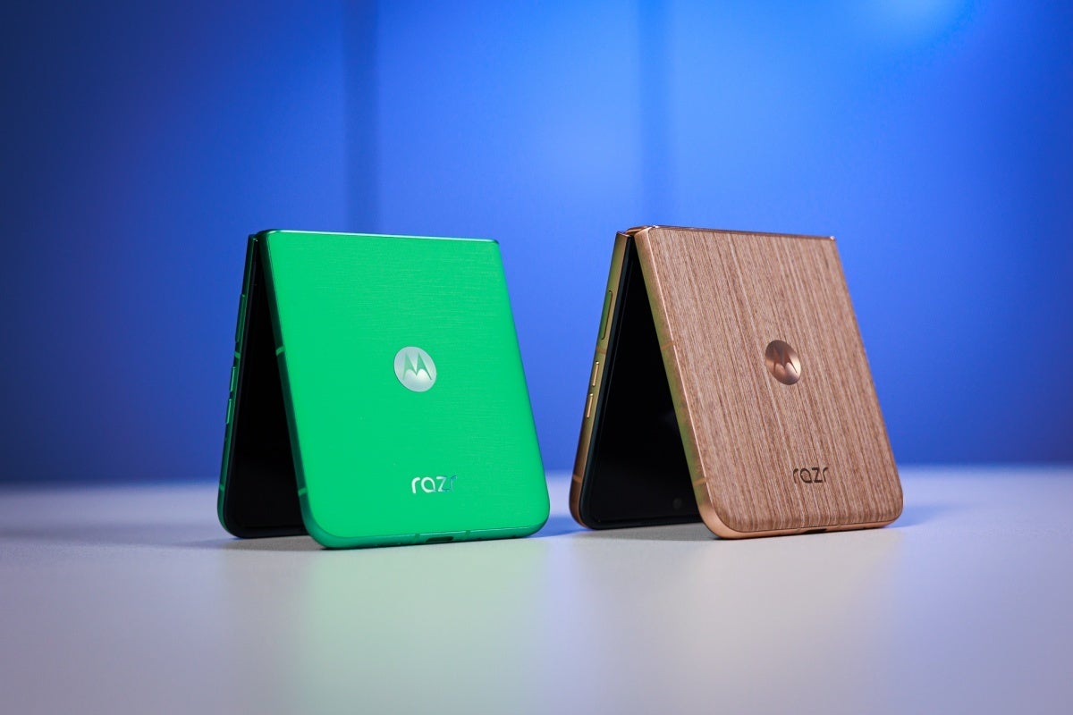 These are only two of Motorola&#039;s three impressive 2025 Razr models. | Image Credit -- PhoneArena - Motorola is challenging Samsung in the US foldable market before Apple&#039;s big 2026 revolution