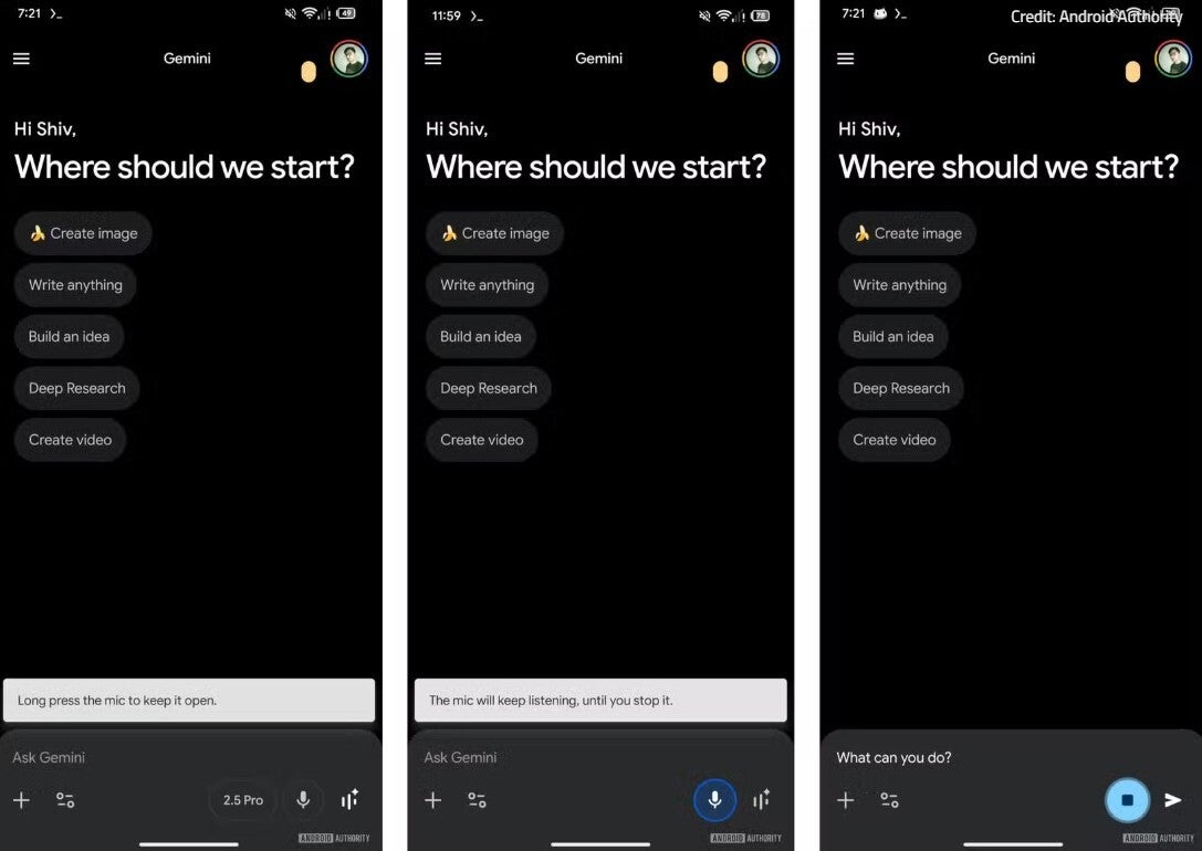 Google tests a way to avoid getting a verbal query cut off by Gemini.
