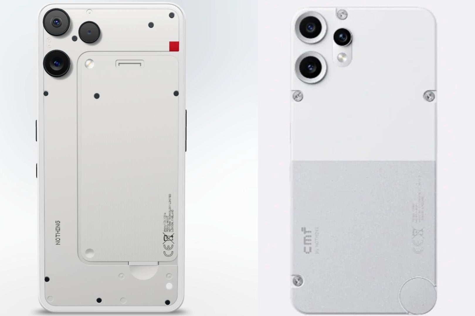 A collage of two images featuring the Phone (3a) and Phone (3a) Lite. 