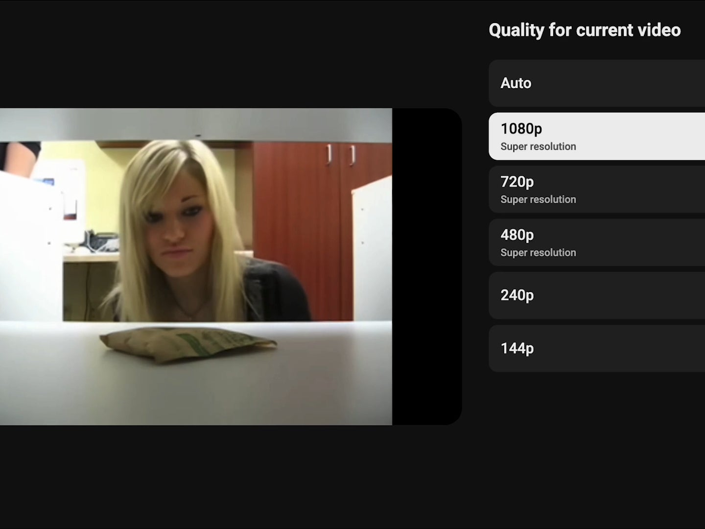 Super Resolution on YouTube