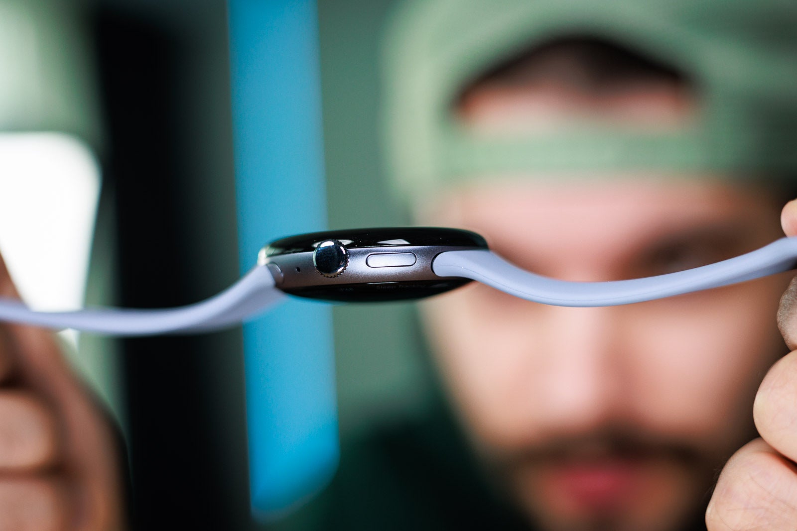 That's domed alright (Image by PhoneArena) - I've used the Pixel Watch 4 for a week, and this is what really impressed me