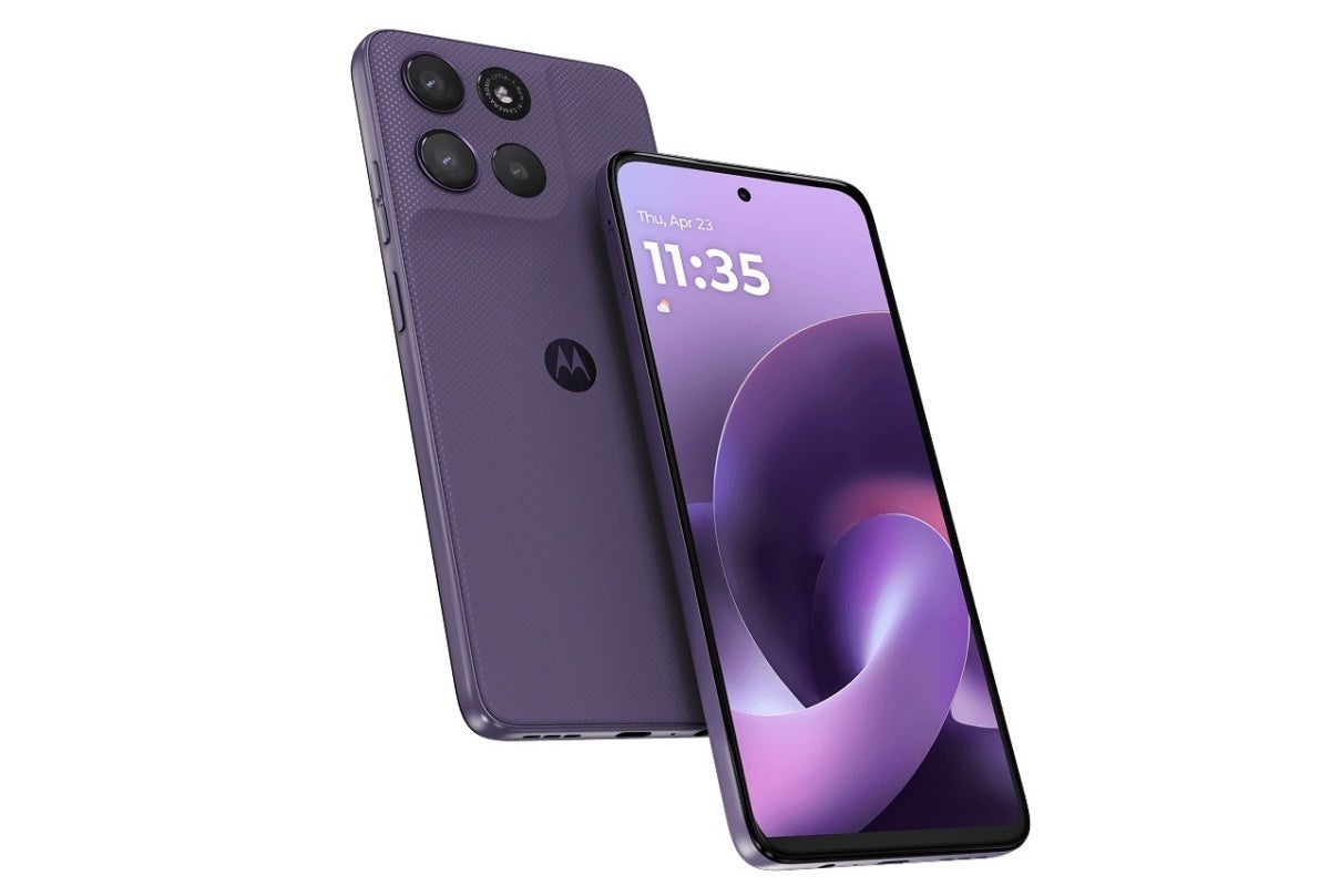 Moto G67 Power in Pantone Parachute Purple color