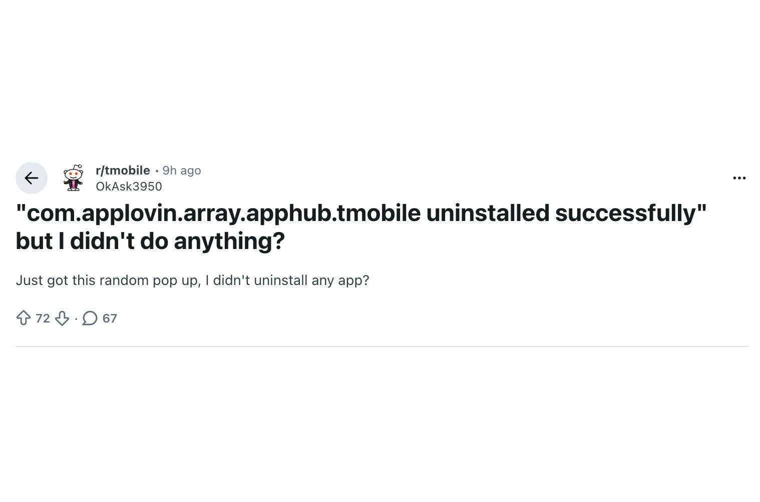 T-Mobile AppLovin uninstall