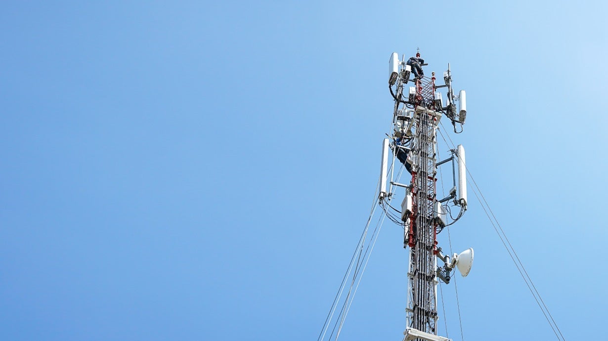 A photo of a mobile tower.
