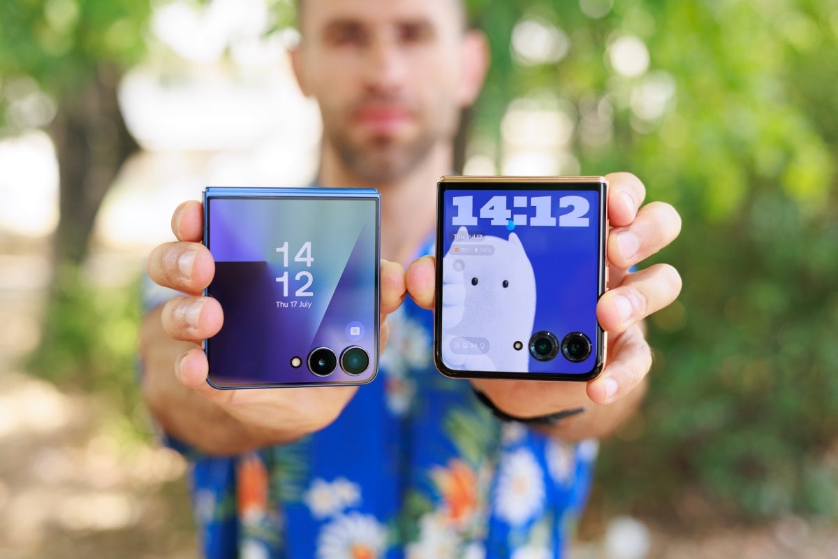 Samsung Galaxy Z Flip 7 and Motorola Razr Plus (2025)