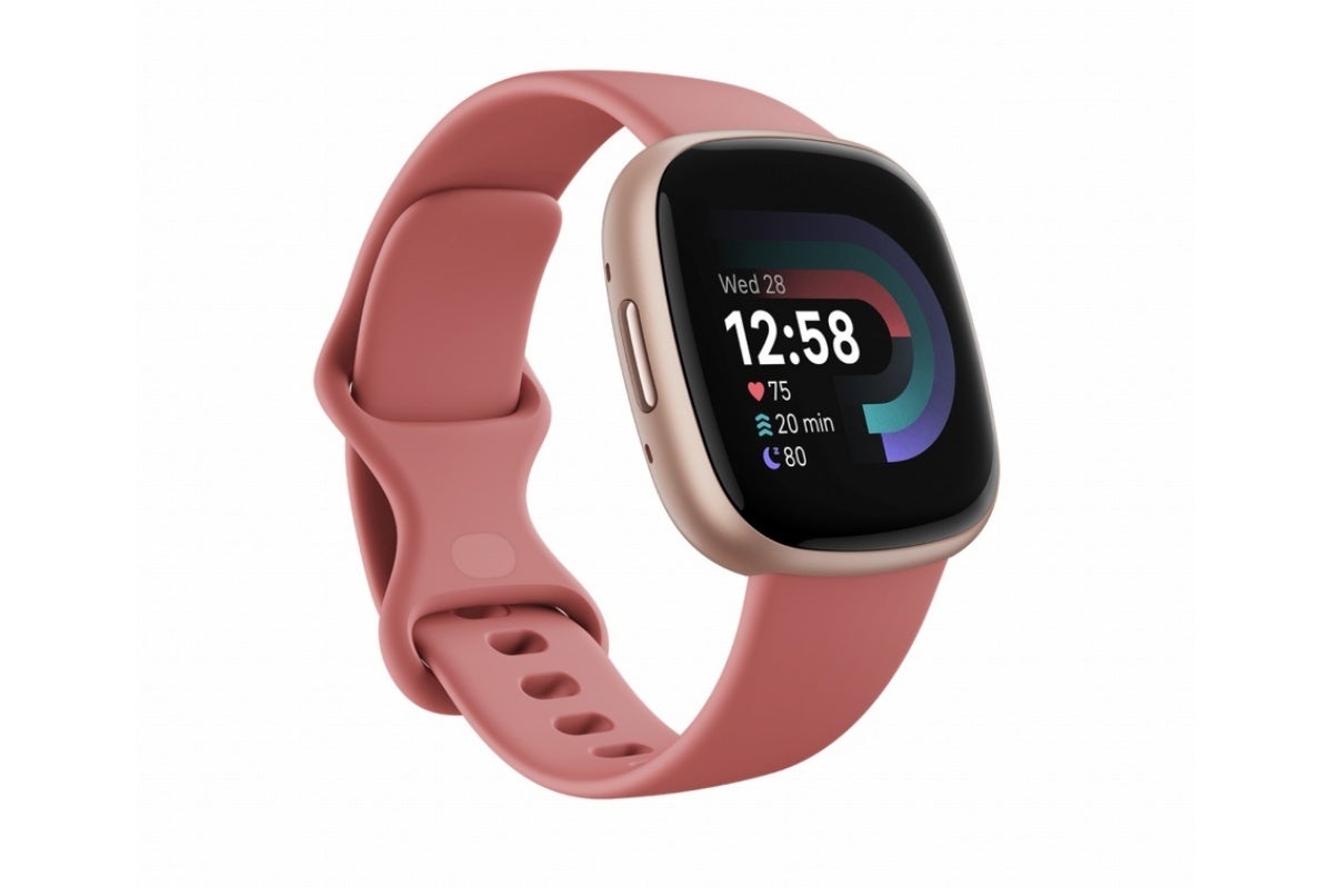 This is probably the Versa 4&#039;s most stylish color combination. | Image Credit -- Fitbit - Do not overlook this Fitbit Versa 4 deal if you need a cheap smartwatch for Christmas!