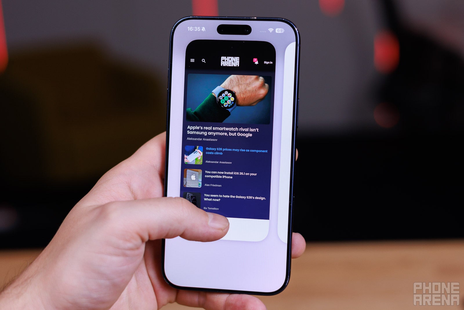 Flick up to browse all tabs, careful not to flick the Nav bar instead!&nbsp;(Image credit - PhoneArena) - Safari on iOS 26 is a mess, but you can fix some of it