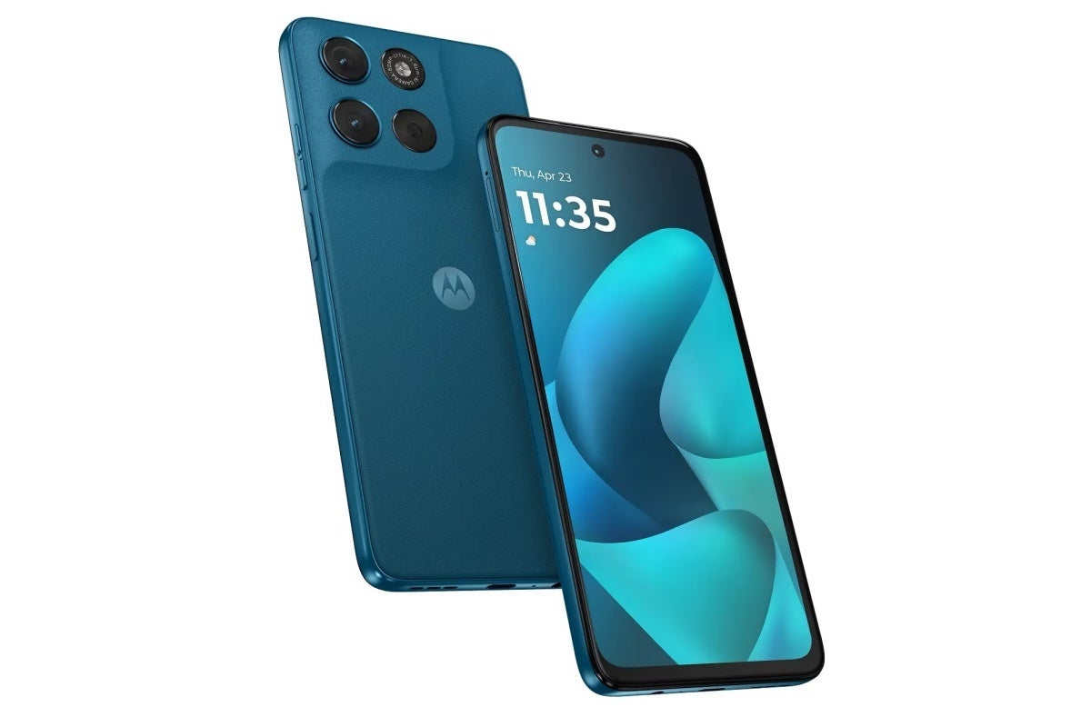 Motorola Moto G57 Power in Pantone Corsair color