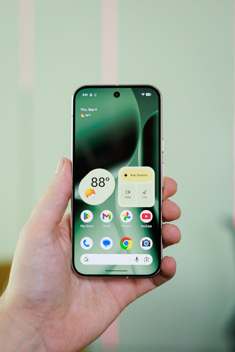 The Pixel 10 Pro has the best Gemini features available. | Image credit – PhoneArena