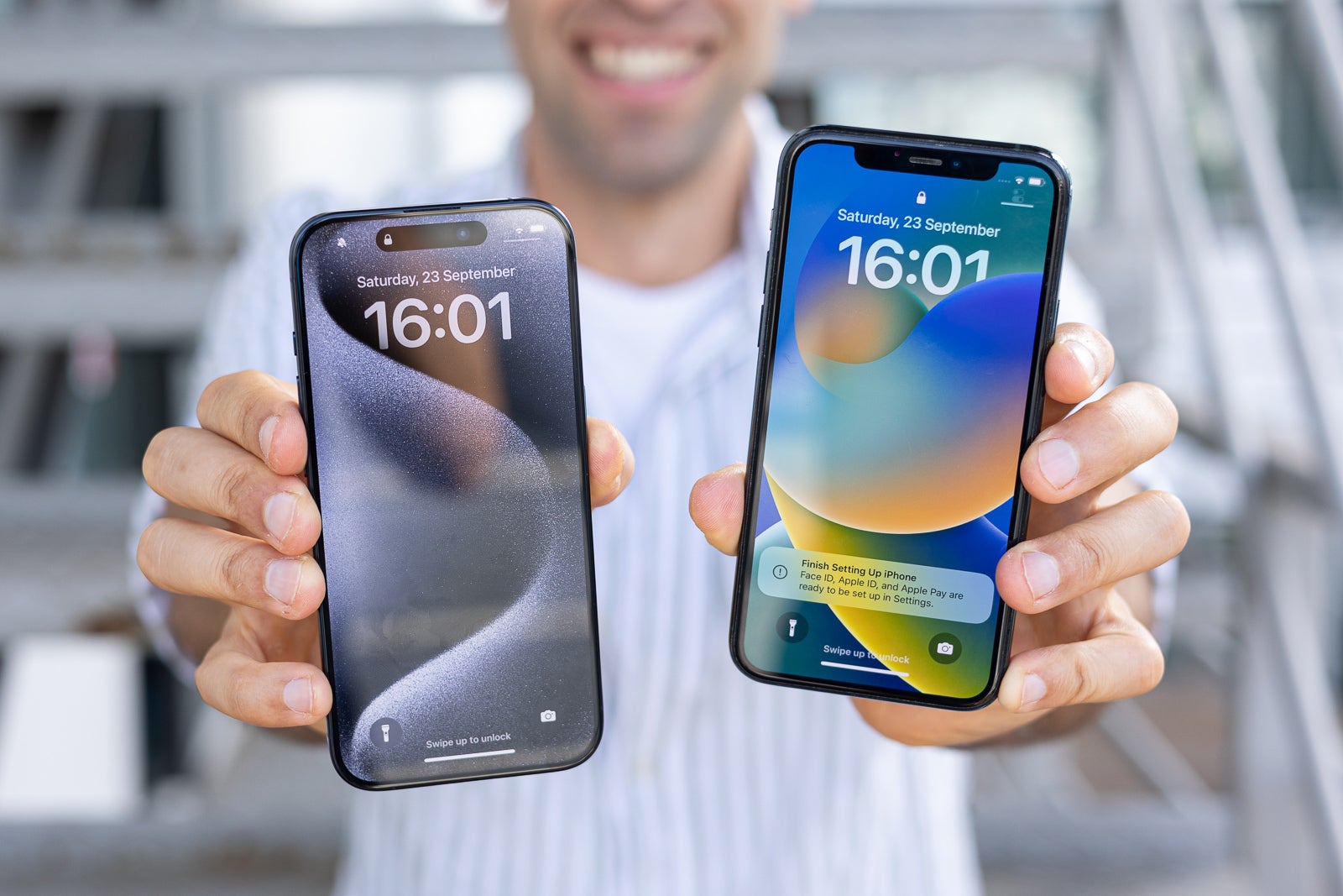 Both the Dynamic Island and the notch take up a lot of space. | Image credit – PhoneArena - Galaxy S27 Ultra may finally have a key security feature iPhones have had for years