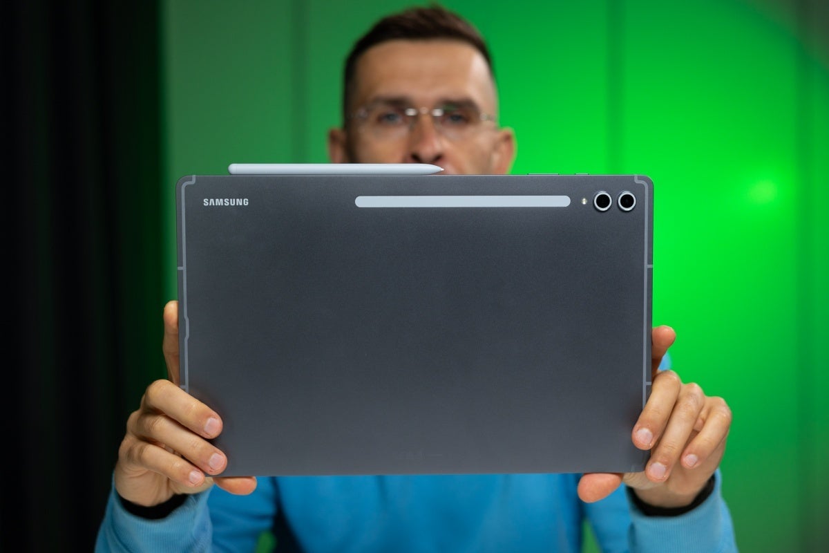 From the front or the back, the Tab S10 Ultra is a big but undeniably elegant tablet. | Image Credit -- PhoneArena - Samsung and Best Buy join forces to make the Galaxy Tab S10 Ultra cheaper than ever for Black Friday