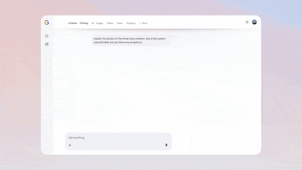 AI Mode can now generate visual layouts fro the responses of your questions. | Image credit – Google - Google launches Gemini 3, and you won’t be able to escape it even if you wanted to