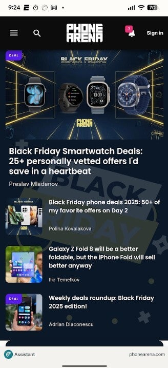 The Comet Browser is a good mobile browser as you can tell with its rendering of the  - italic;&quot;&gt;PhoneArena homepage. | Image credit-PhoneArena - Perplexity&#039;s AI-powered Comet Browser is ready for Android users