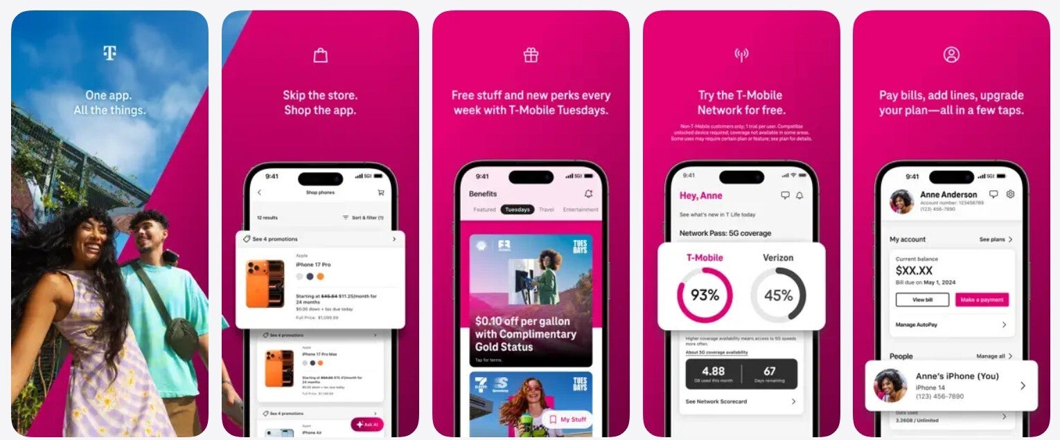 T-Life listing in the App Store.