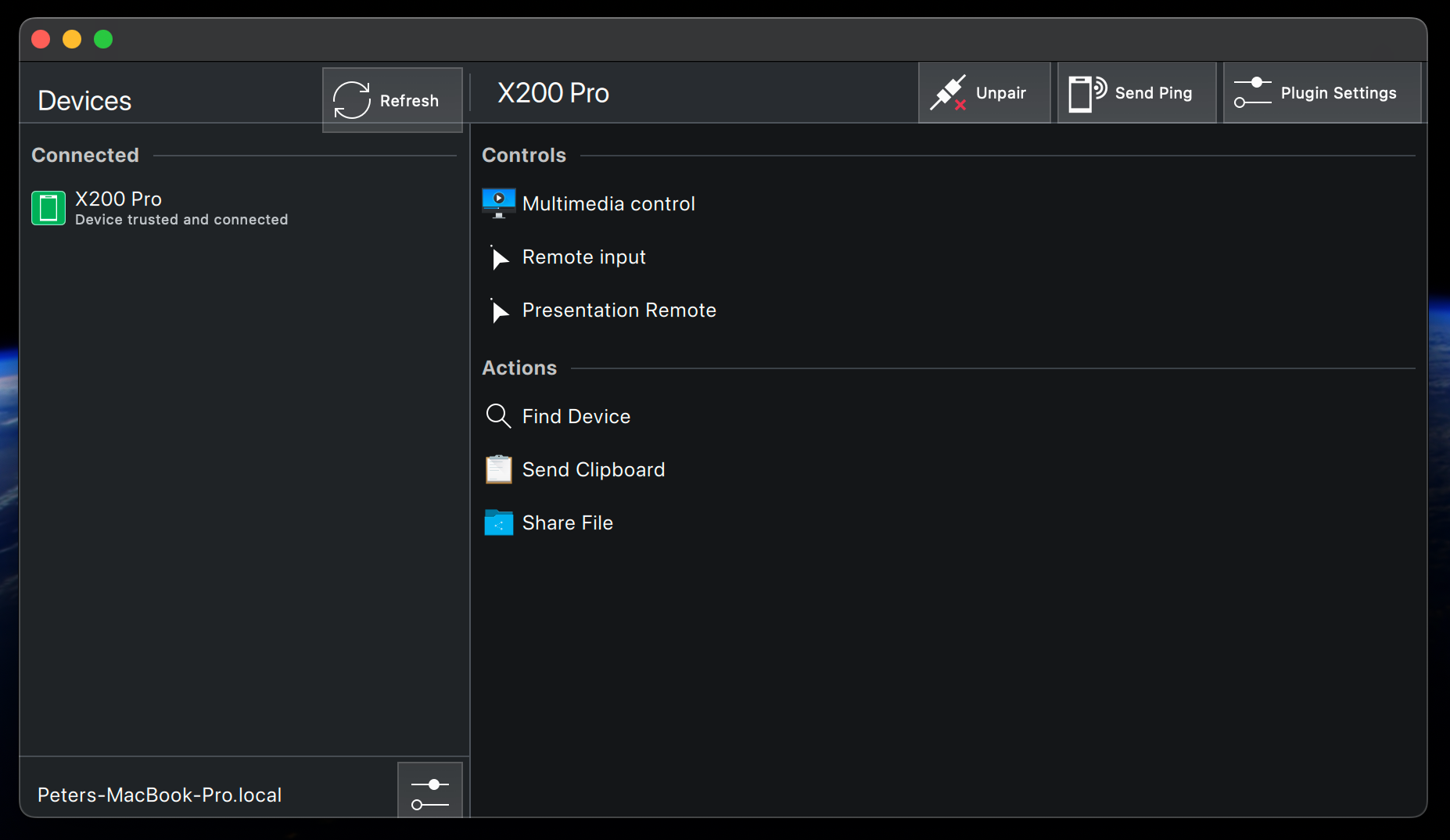 KDE Connect on my MacBook. Simple, but works - Forget AirDrop on Pixels — this app is the cross-platform superpower you actually need