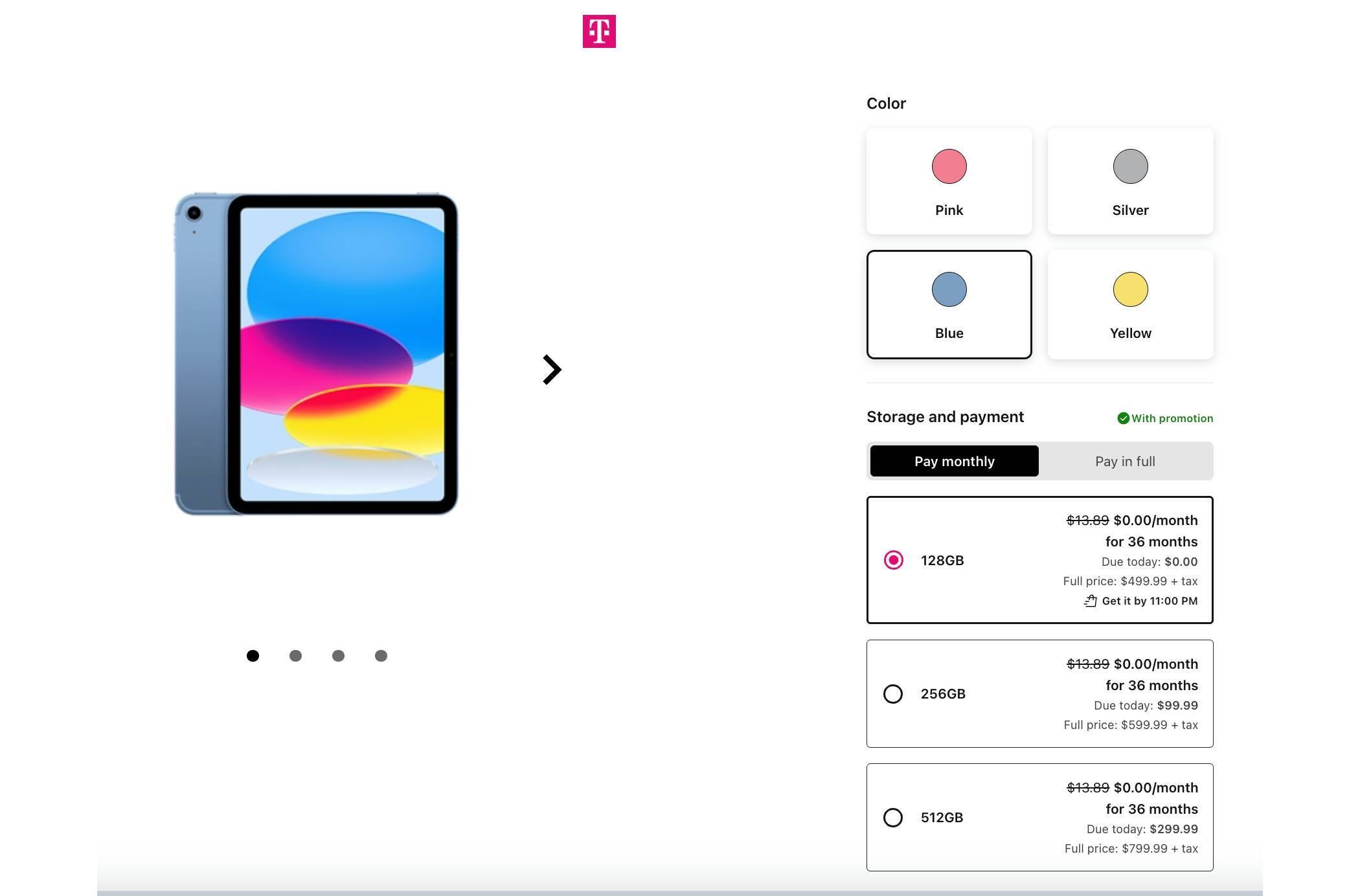 T-Mobile 36 months EIP instalments