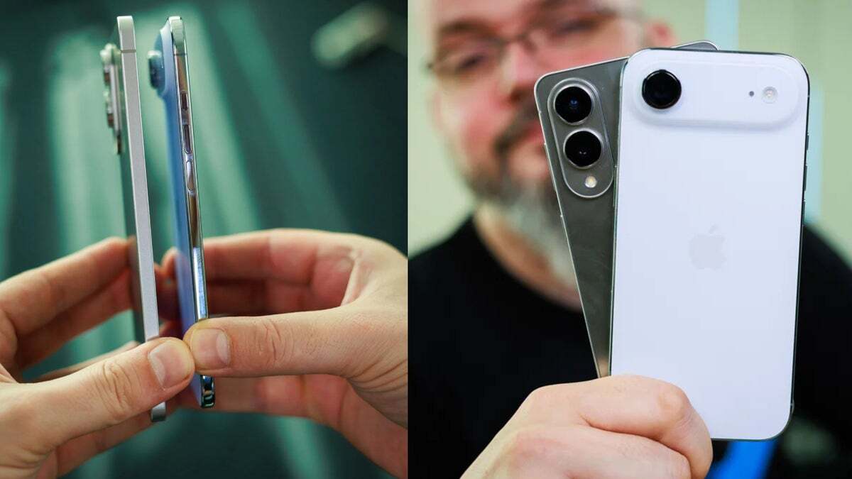 iPhone Air and Galaxy S25 Edge. | Image Credit - PhoneArena - It&#039;s not just the iPhone Air – major brands are pulling back, and you probably saw this coming