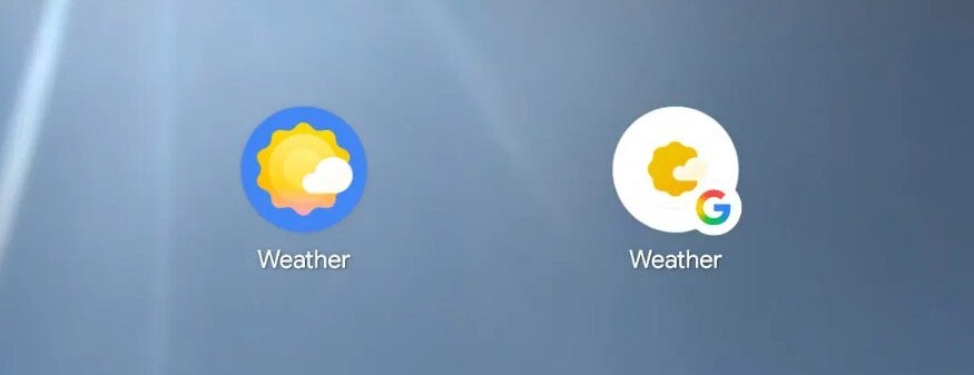 Comparing the homescreen icons for both apps.
