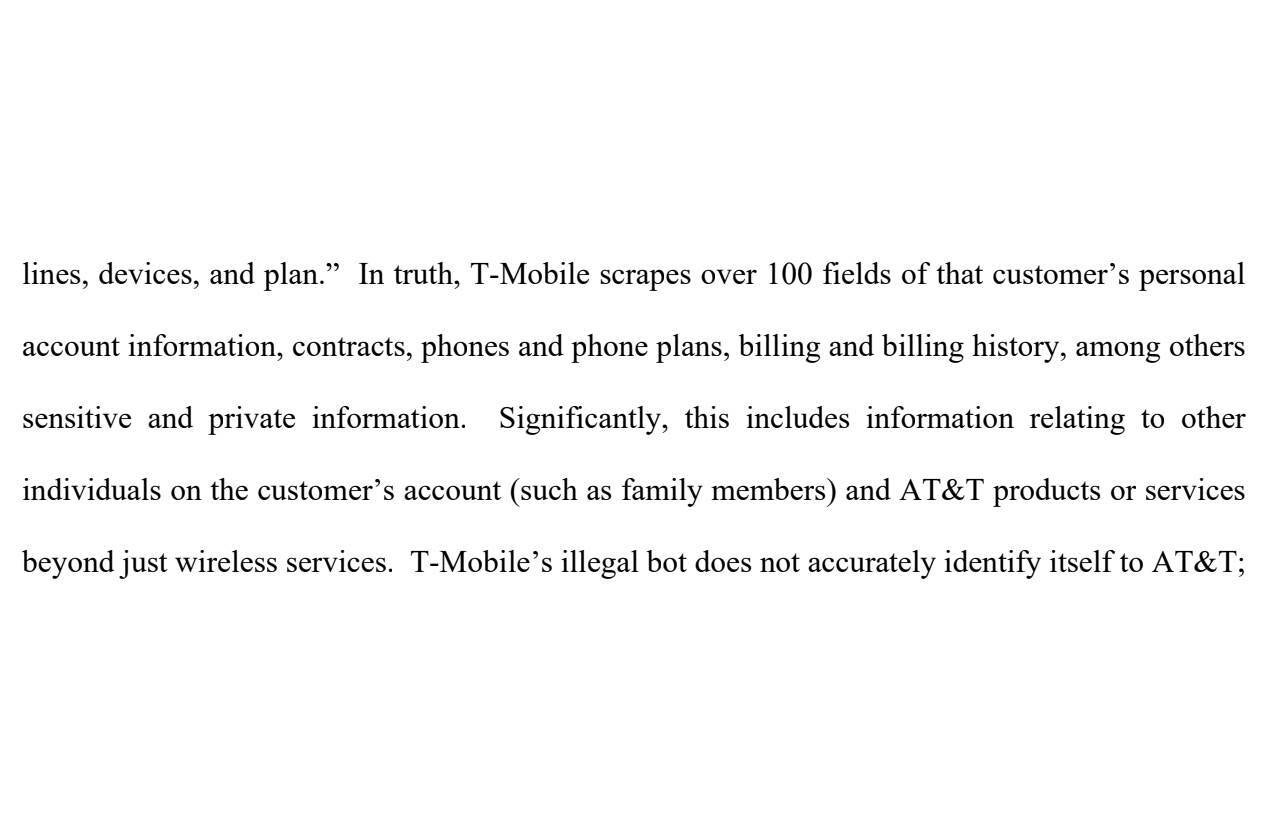 AT&amp;amp;T sues T-Mobile. - AT&amp;T explains why T-Mobile&#039;s 15-minute switching can do it irreparable harm