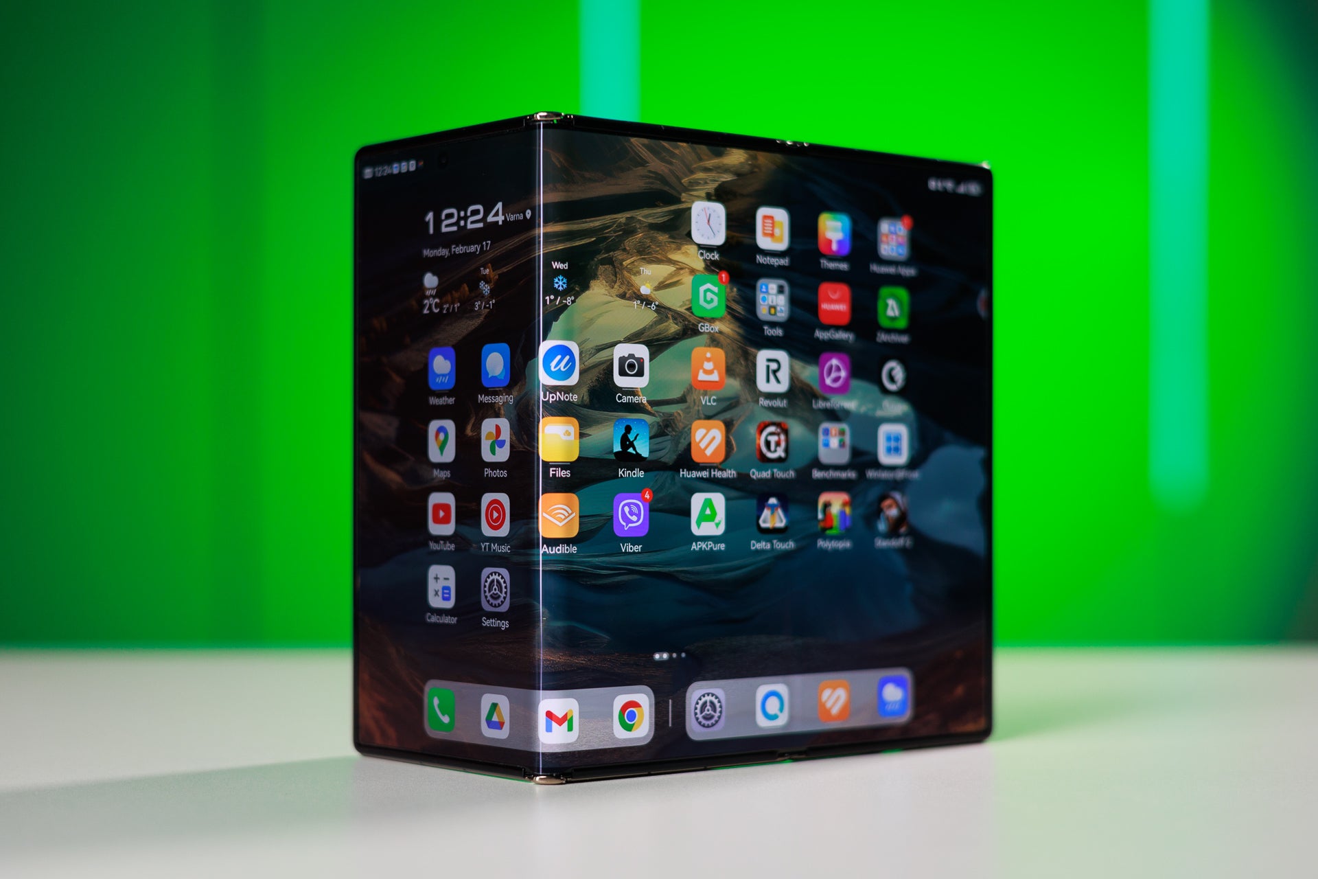 The Xiaomi tri-fold may have a design similar to the Huawei Mate XT. | Image credit – PhoneArena - Another big brand may join the tri-foldable party with its own Galaxy Z TriFold competitor