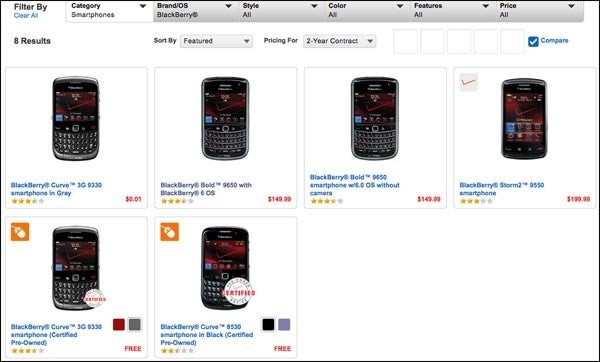 Verizon&#039;s website discrepancy suggests 2 new BlackBerry models are coming to Big Red - Verizon&#039;s web site hints of two new BlackBerry 7 OS models