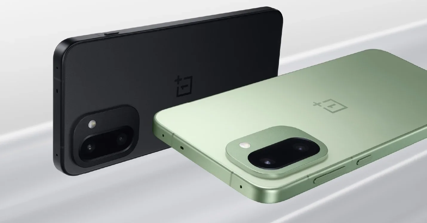 Two OnePlus 15R phones – one in Black and one in Green.