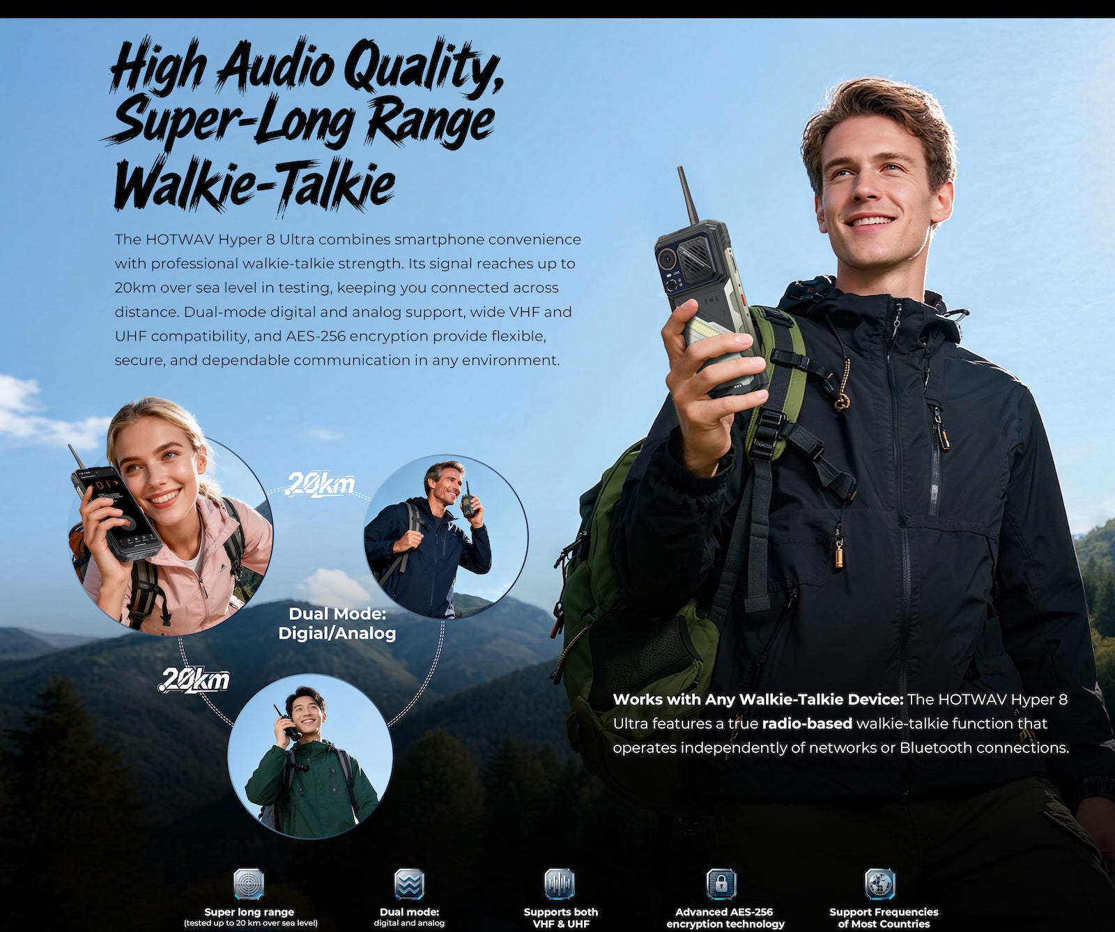 Hotwav Hyper 8 Ultra: the outdoor survivor phone, walkie-talkie and night vision included!