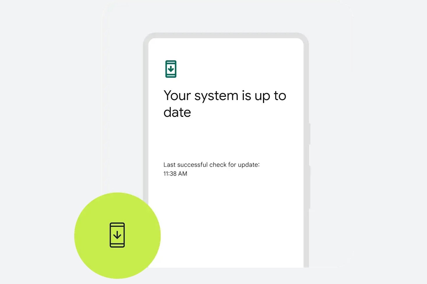 Android update screen