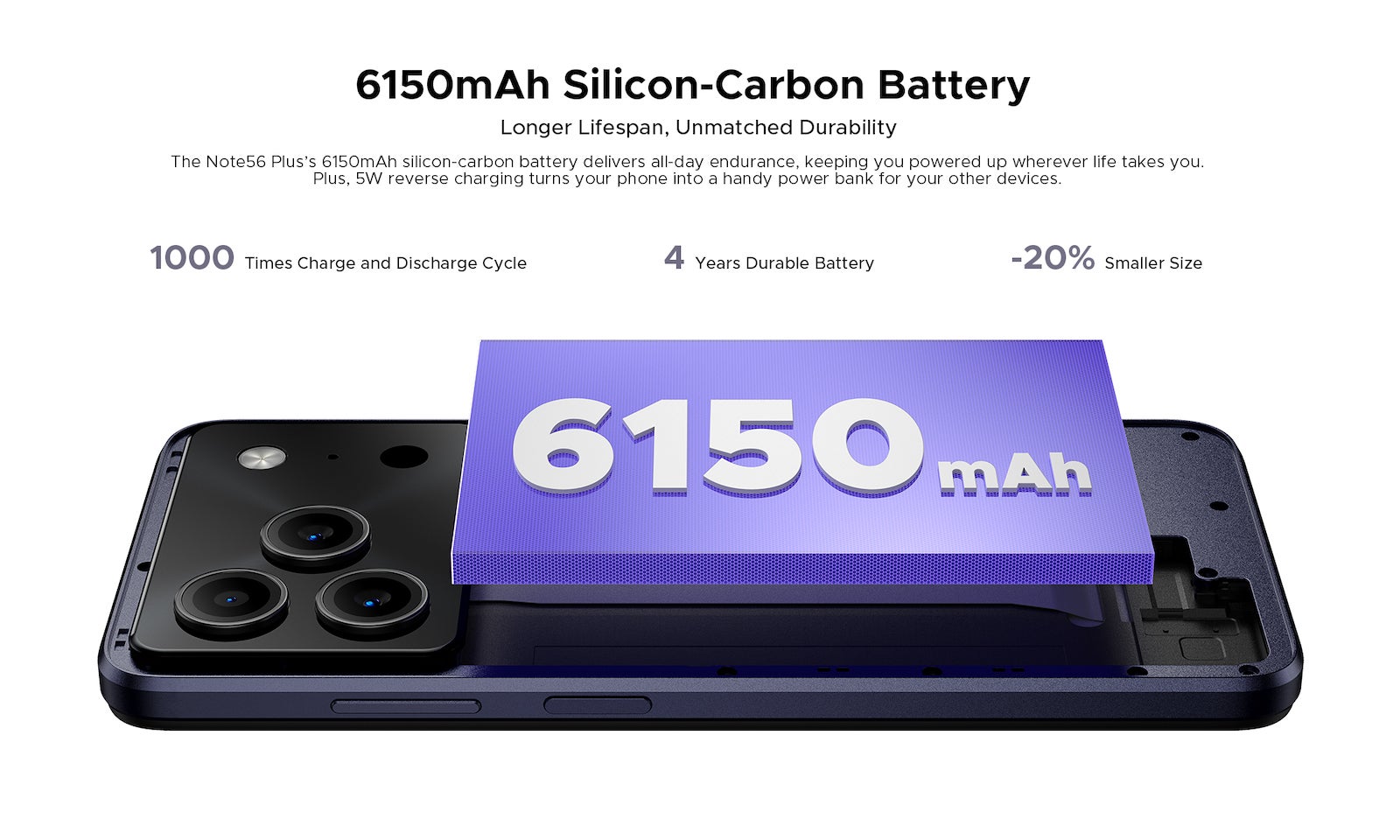 Practical budget phone, big battery, modern display - the Doogee Note 56 Plus